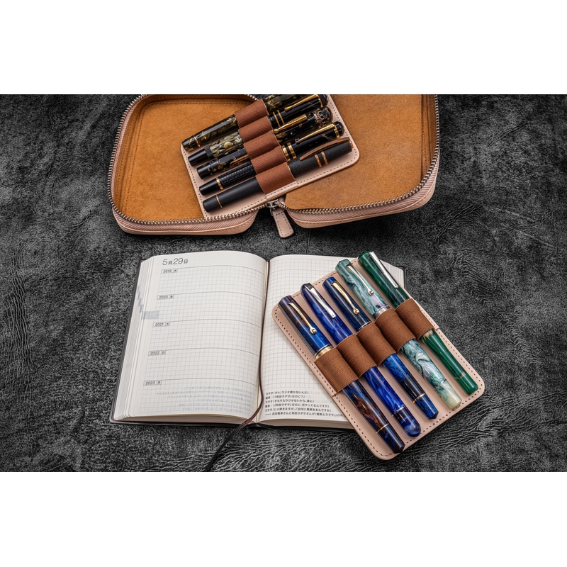 Galen Leather Galen Leather Expansi-Pouch 10 Slots Pen Case Undyed