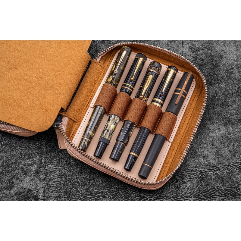 Galen Leather Galen Leather Expansi-Pouch 10 Slots Pen Case Undyed