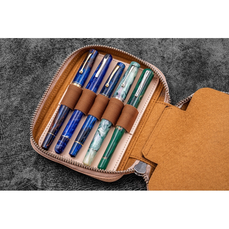 Galen Leather Galen Leather Expansi-Pouch 10 Slots Pen Case Undyed