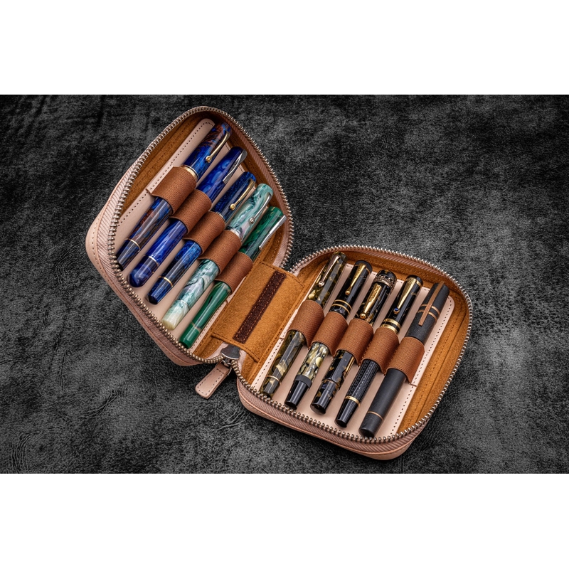 Galen Leather Galen Leather Expansi-Pouch 10 Slots Pen Case Undyed