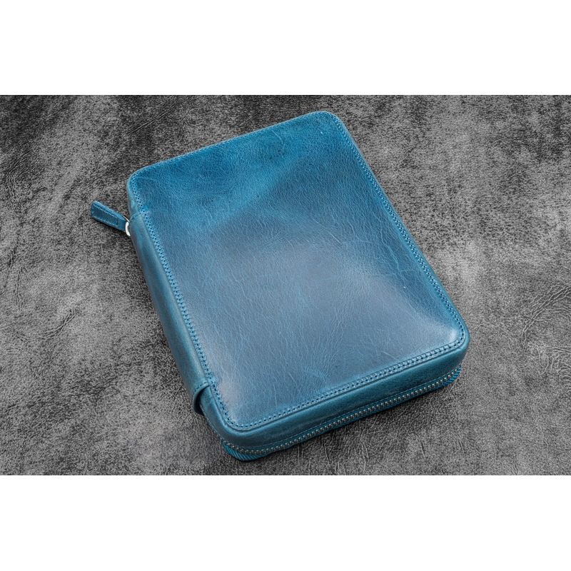 Galen Leather Galen Leather Expansi-Folio A5 Crazy Horse Ocean Blue Galen Leather Galen Leather Expansi-Folio A5 Crazy Horse Ocean Blue