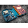 Galen Leather Galen Leather Expansi-Folio A5 Crazy Horse Ocean Blue