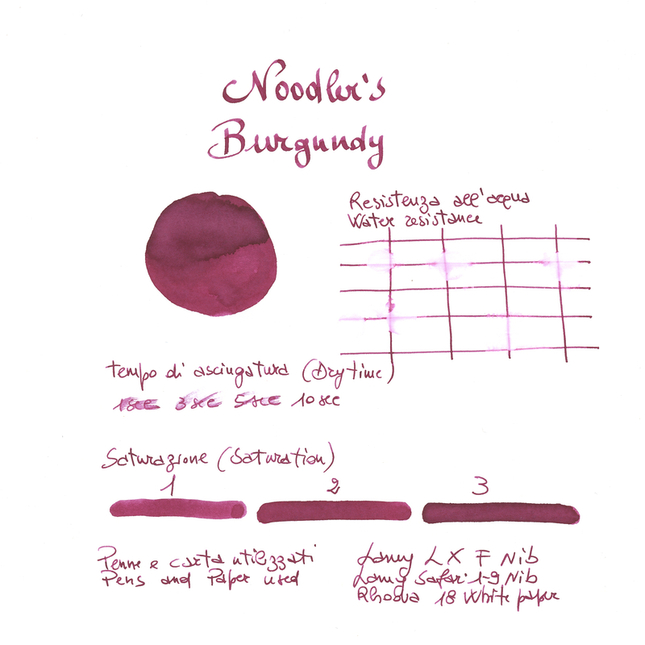 Noodler's Burgundy Ink Bottle 3 oz