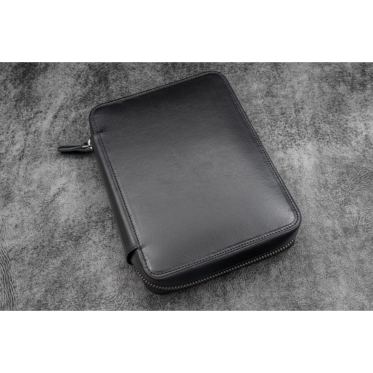 Galen Leather Expansi-Folio A5 Black