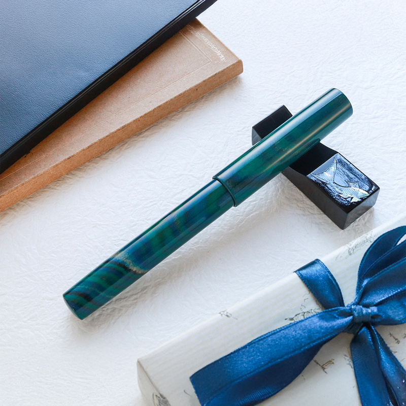 Wancher Wancher Mine Penna Stilografica Marble Green