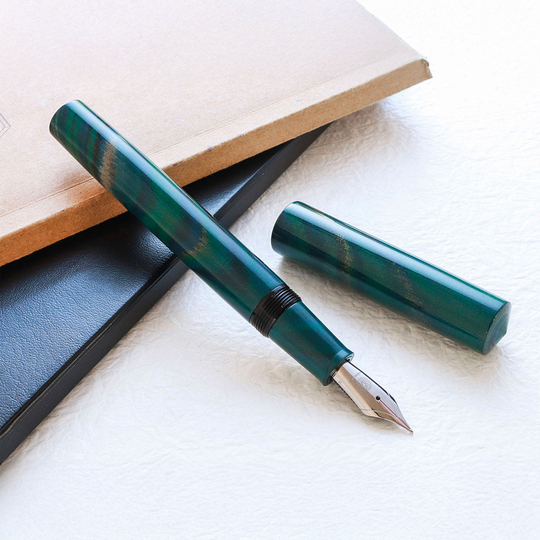 Wancher Mine Fountain Pen Marble Green