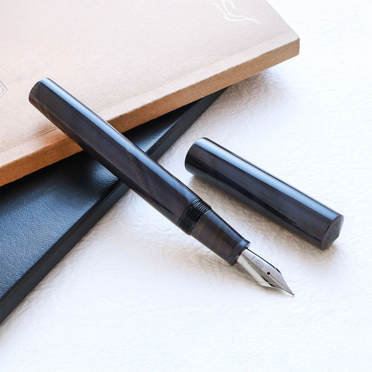 Wancher Mine Fountain Pen Marble Purple Gray