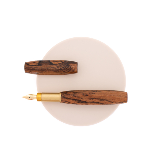 Wancher Sekai Densho 4 Facets Penna Stilografica Tigerwood