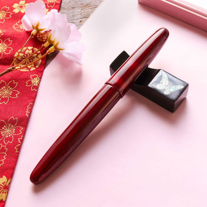 Wancher Wancher Dream Pen Aizu Urushi Penna Stilografica Tamamushi-nuri