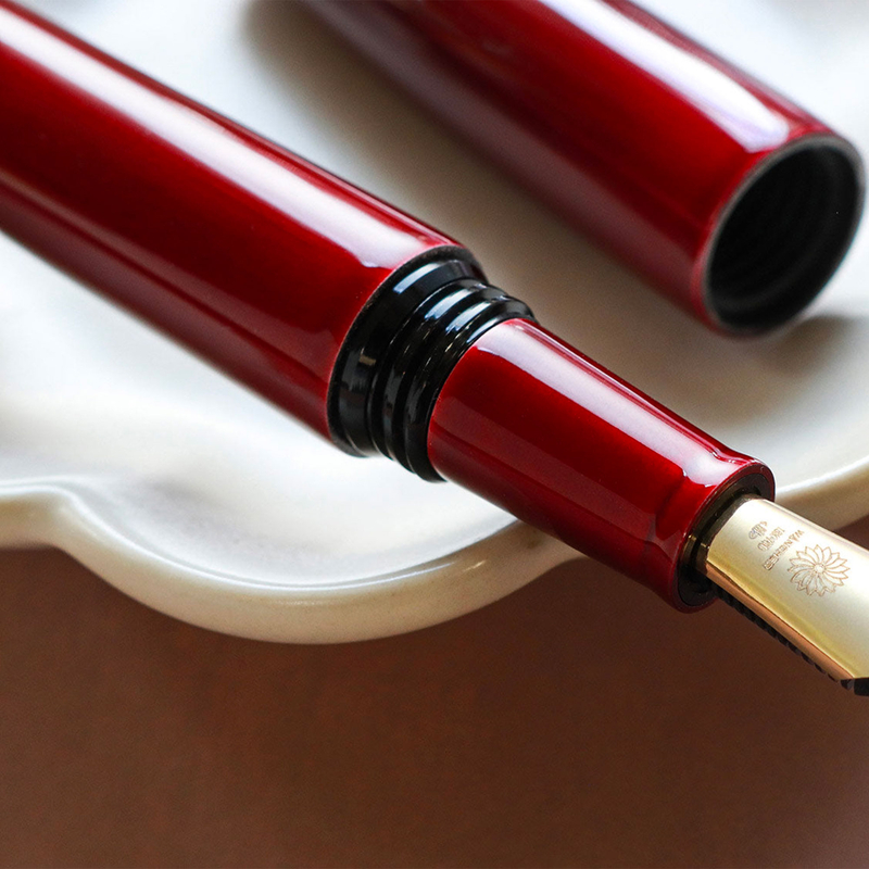 Wancher Wancher Dream Pen Aizu Urushi Penna Stilografica Tamamushi-nuri