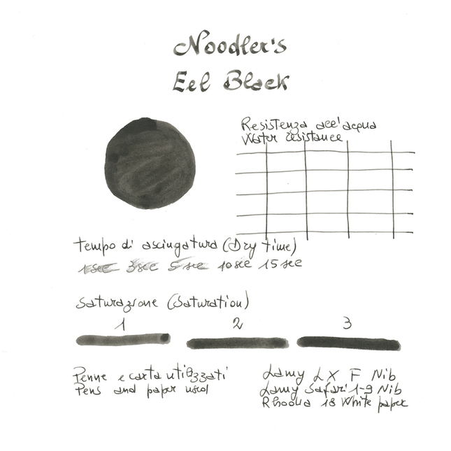 Noodler's Eel Black Inchiostro 3 oz