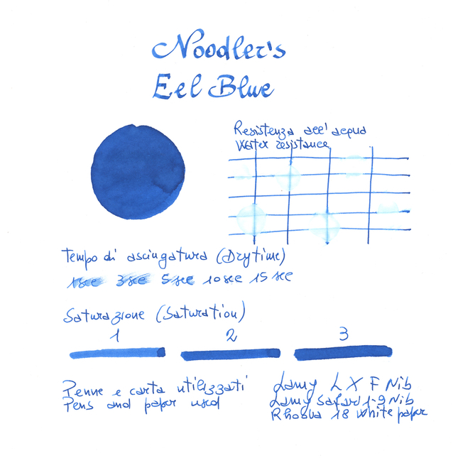 Noodler's Eel Blue Inchiostro 3 oz