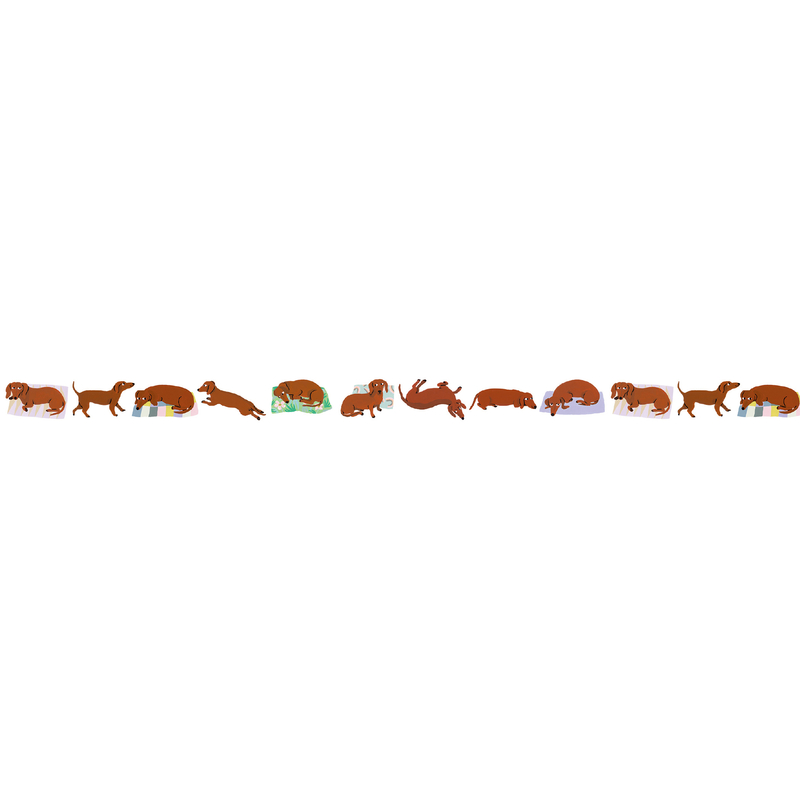 MT Masking Tape MT x Léa Maupetit Washi Tape Sausage Dog