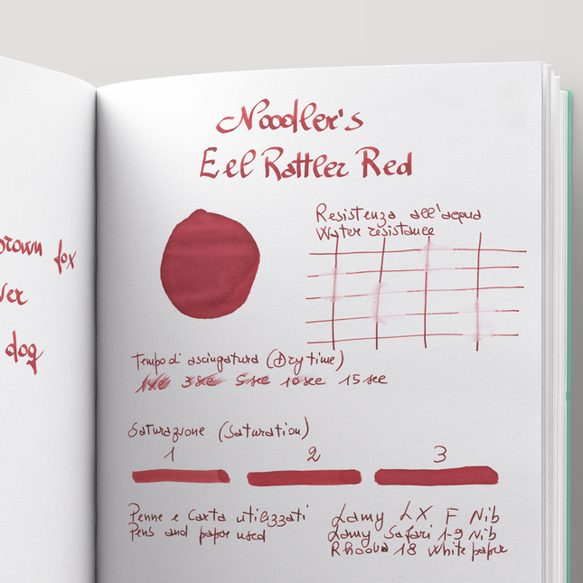 Noodler's Eel Rattler Red Ink Bottle 3 oz