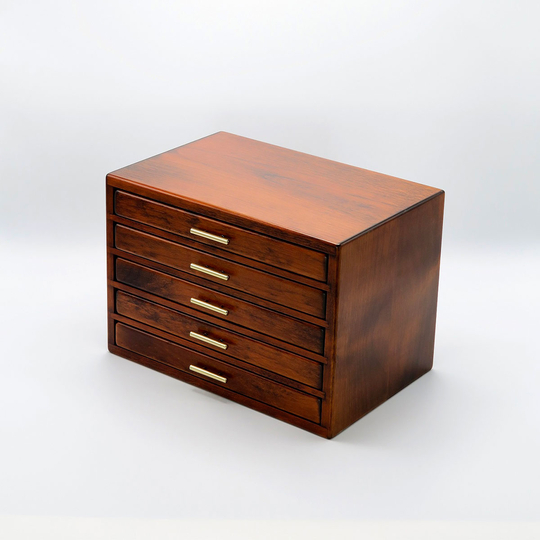 Toyooka Craft Fountain Pen Box for 60 Pens Alder Brown