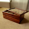 Toyooka Craft Toyooka Craft Vassoio Portapenne in Legno con Coperchio Alder Brown