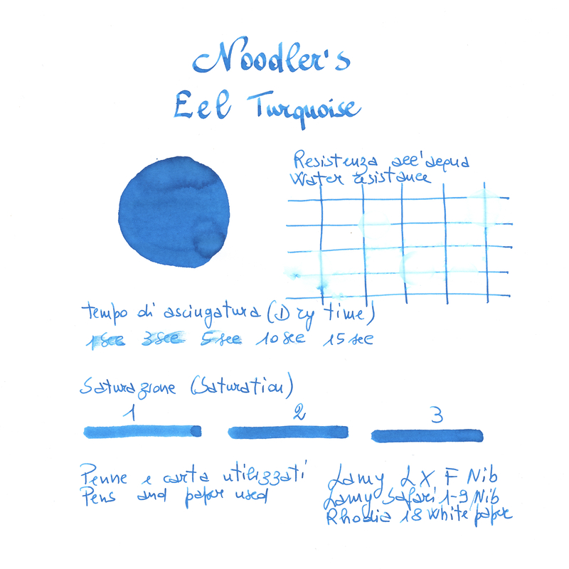 Noodler's Eel Turquoise Ink Bottle 3 oz