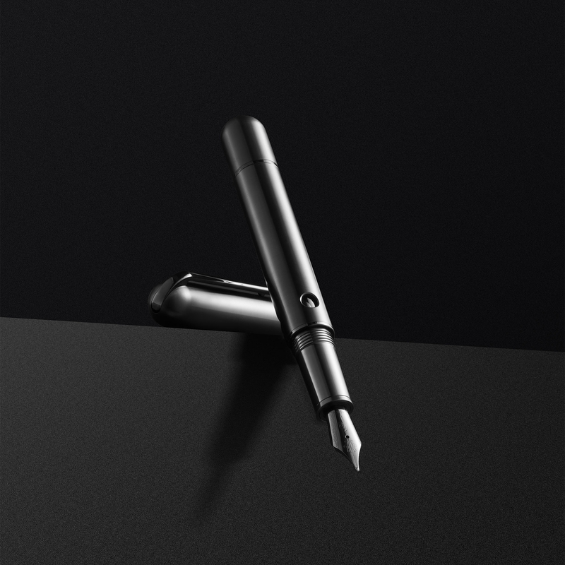 Nahvalur Nahvalur Nautilus Ti Penna Stilografica Black 14k