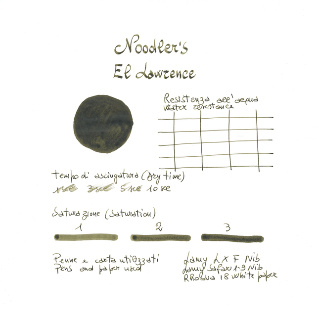 Noodler's El Lawrence Ink Bottle 3 oz