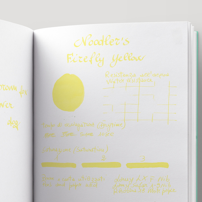 Noodler's Firefly Yellow HL Ink Bottle 3 oz