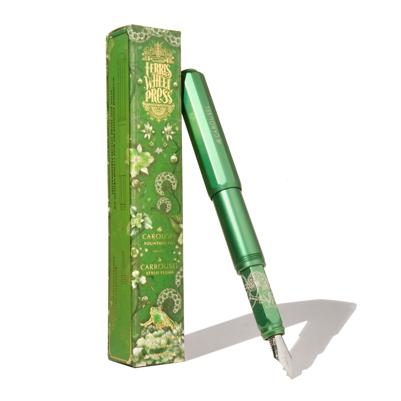 Ferris Wheel Press Ferris Wheel Press Aluminum Carousel Penna Stilografica Book of Botany