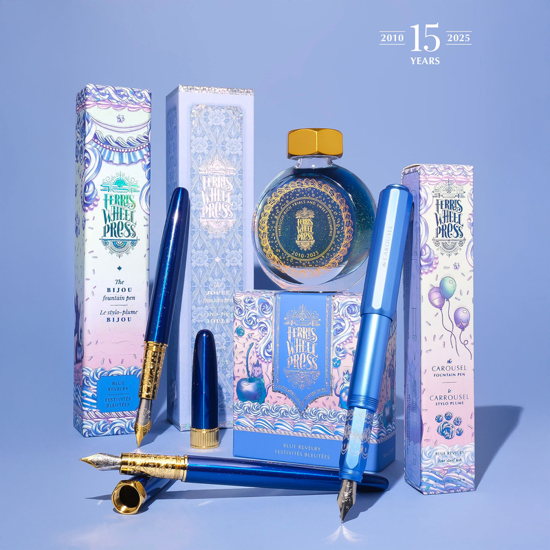 Ferris Wheel Press Ferris Wheel Press The Joule Fountain Pen Blue Revelry Limited Edition