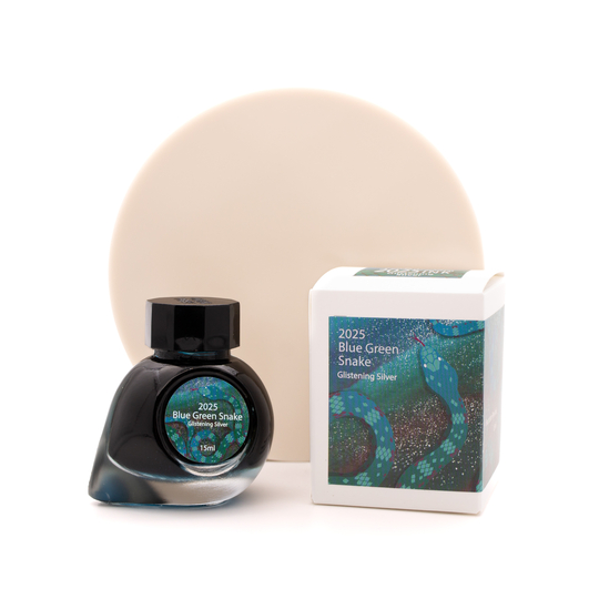 Colorverse 2025 Blue Green Snake Glistening Silver Inchiostro 15 ml