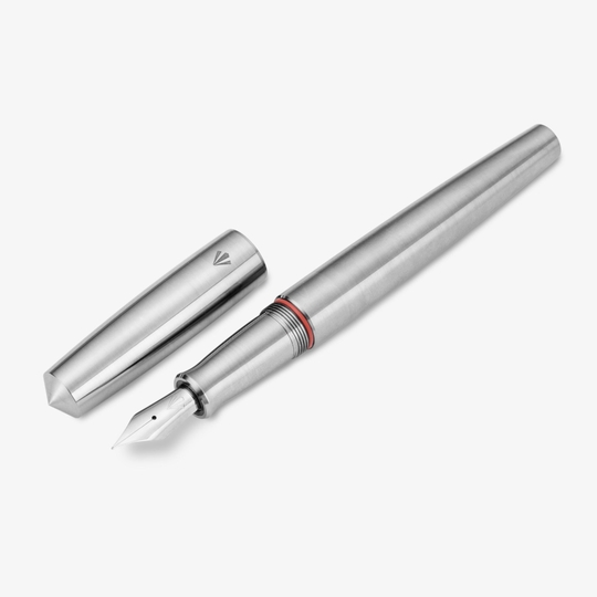 Gravitas Sentry Fountain Pen Raw Grade 5 Titanium