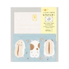 Midori Midori Set Carta da Lettere con Adesivi Hungry Hamster