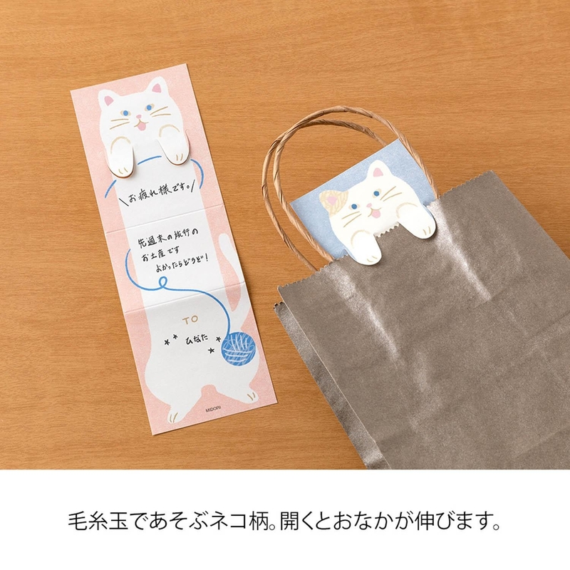 Midori Midori Memo Stretchy Cat