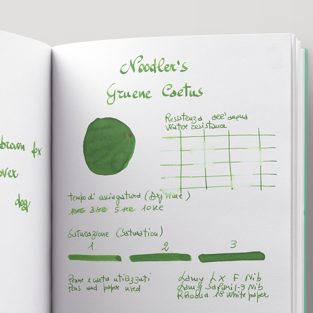Noodler's Gruene Cactus Ink Bottle 3 oz