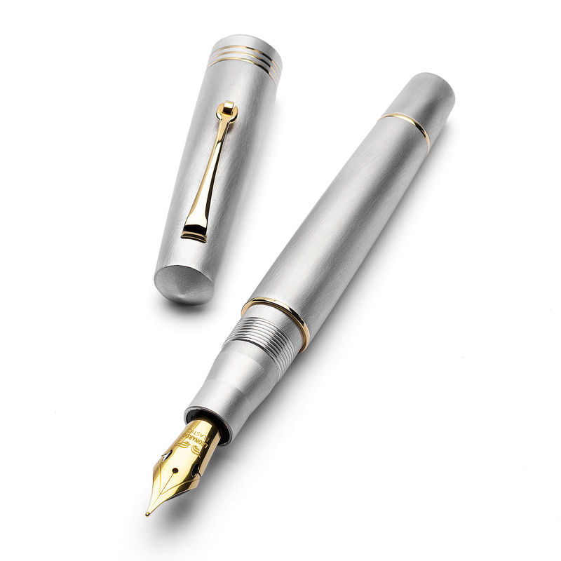 Leonardo Officina Italiana Leonardo Momento Zero Fountain Pen Alumina & Gold Limited Edition Leonardo Officina Italiana Leonardo Momento Zero Fountain Pen Alumina & Gold Limited Edition
