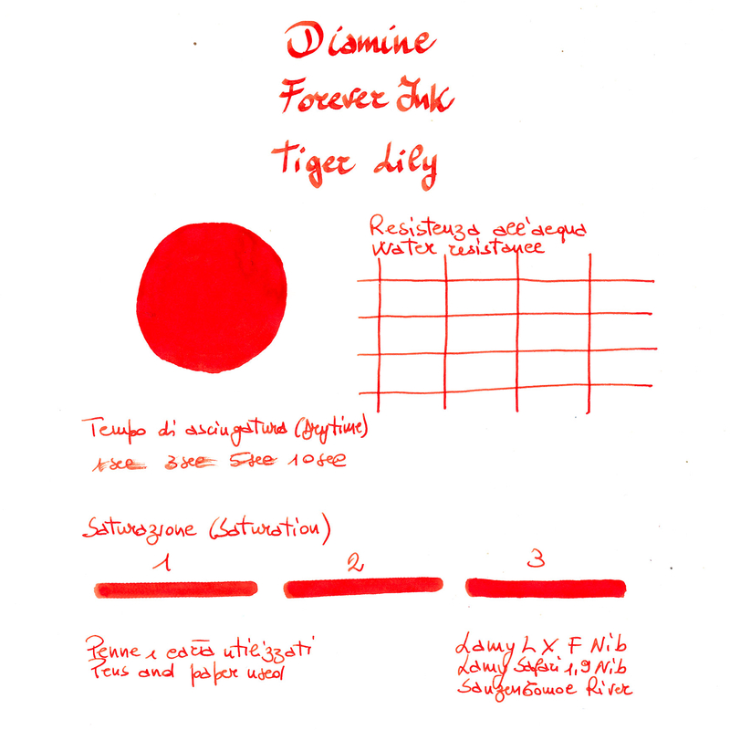 Diamine Diamine Forever Ink Tiger Lily Inchiostro 50 ml