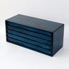 Toyooka Craft Toyooka Craft Fountain Pen Box for 100 Pens Hinoki Blue