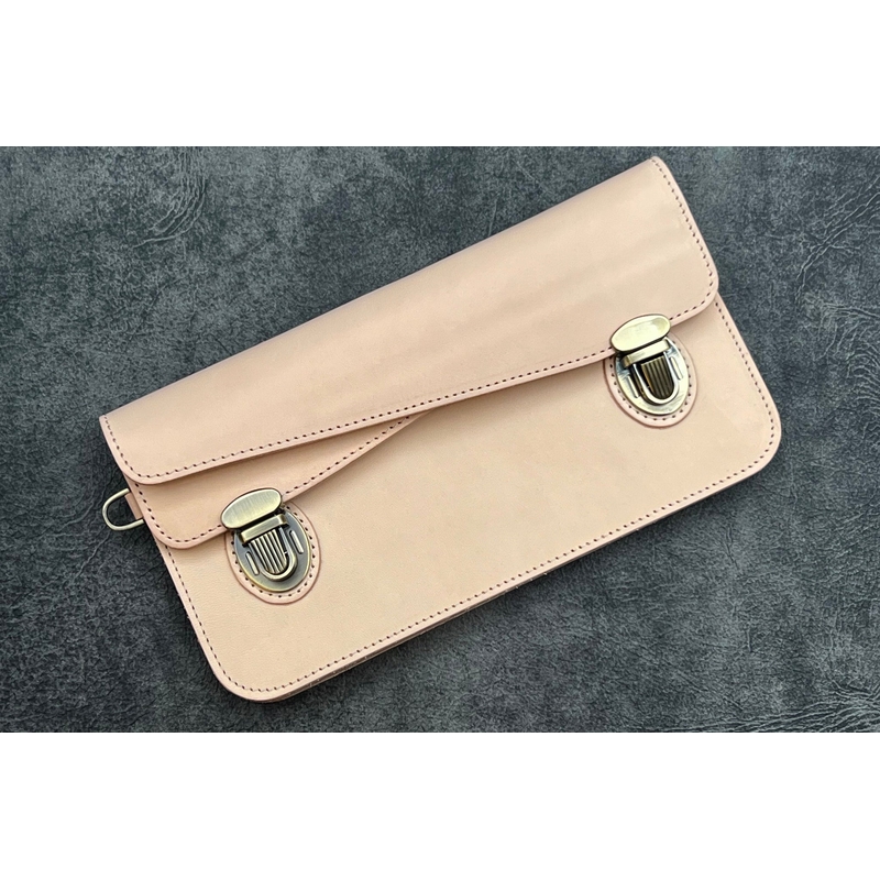Galen Leather Galen Leather Accordion Pouch / Bag Undyed