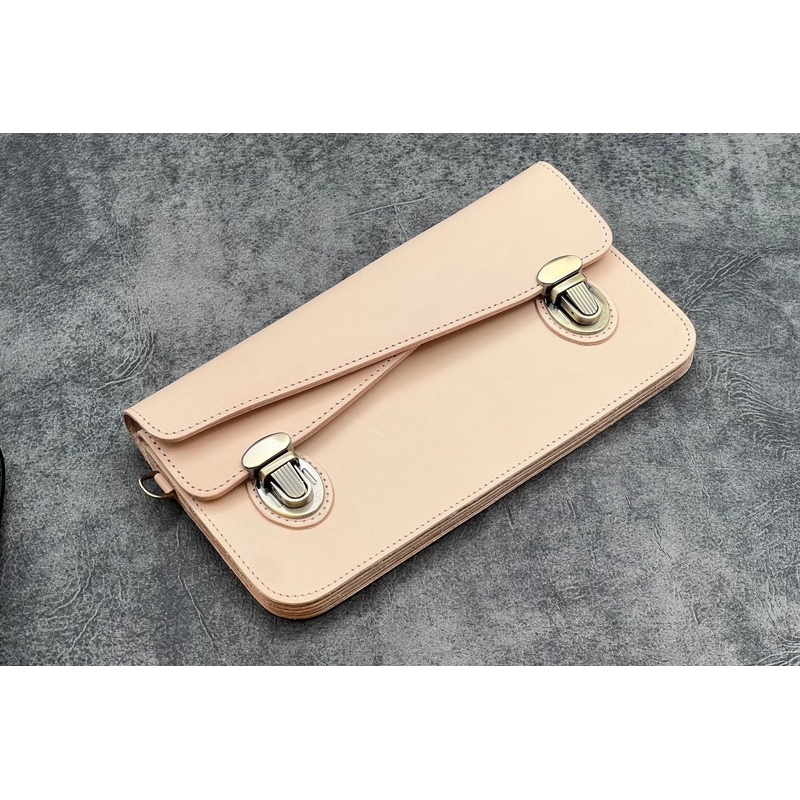Galen Leather Galen Leather Accordion Pouch / Bag Undyed