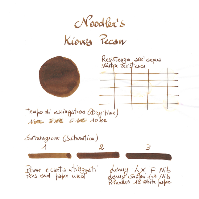 Noodler's Kiowa Pecan Inchiostro 3 oz