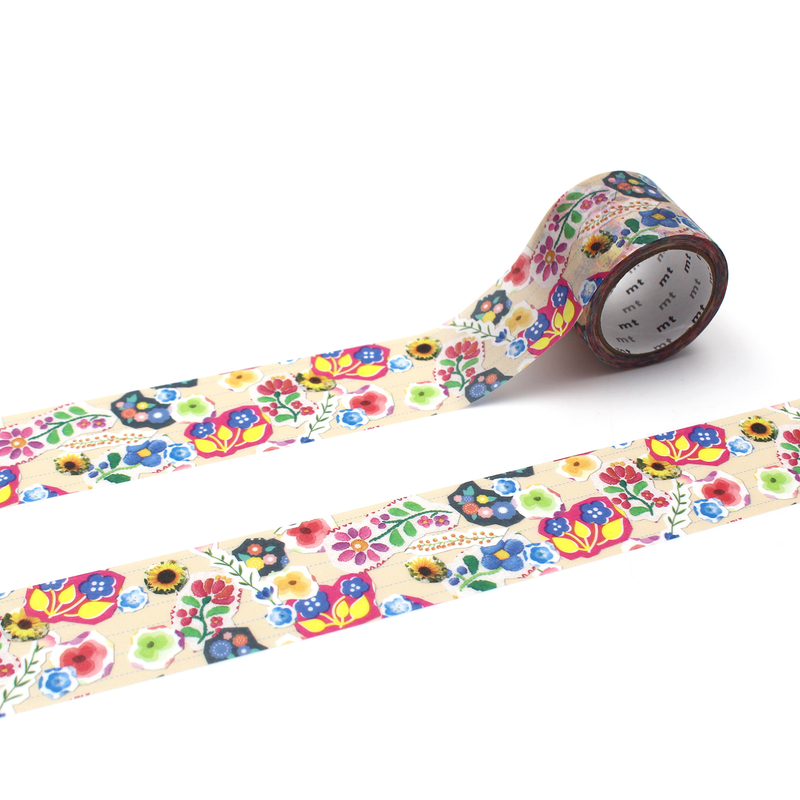 MT Masking Tape MT Ex Washi Tape Flower Sticker Collage