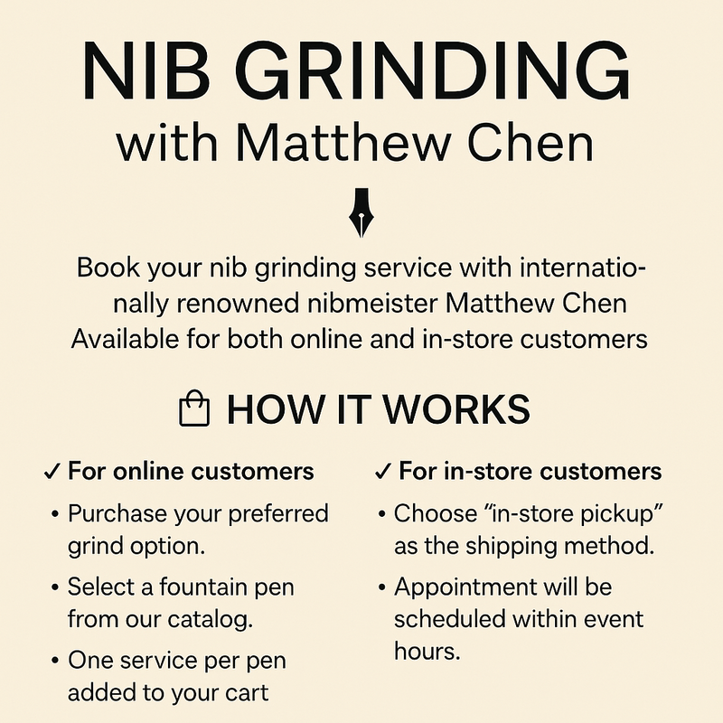 Stilo&Stile Nib Grinding Experience with Matthew Chen