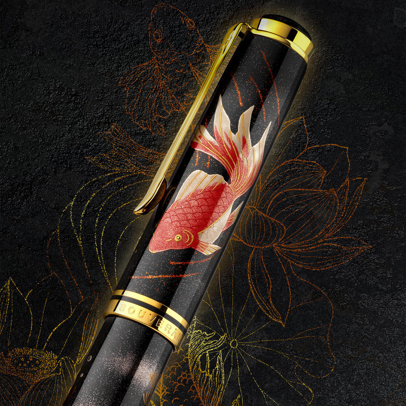 Pelikan Pelikan Souveran M1000 Maki-e Fountain Pen Goldfish Limited Edition