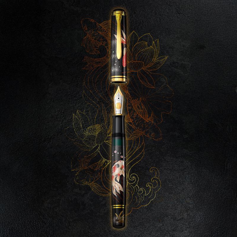 Pelikan Pelikan Souveran M1000 Maki-e Fountain Pen Goldfish Limited Edition Pelikan Pelikan Souveran M1000 Maki-e Fountain Pen Goldfish Limited Edition