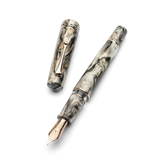 Leonardo Momento Zero Grande 2.0 Penna Stilografica Golden Abalone Pennino 8