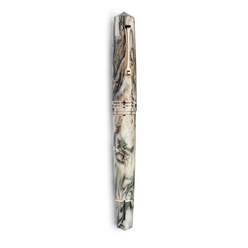 Leonardo Officina Italiana Leonardo Momento Zero Grande 2.0 Penna Stilografica Golden Abalone Pennino 8