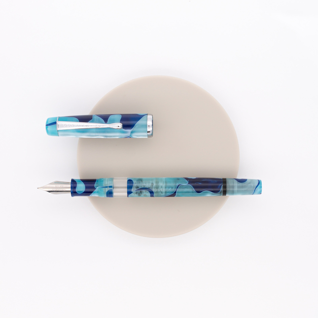 Noodler's Konrad Acrylic Fountain Pen Marbled Marianas