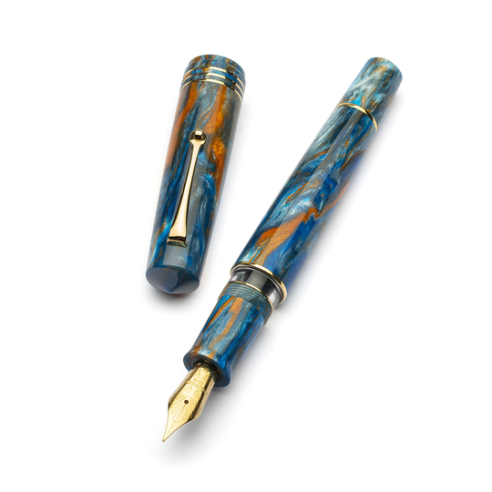 Leonardo Momento Zero Grande 2.0 Fountain Pen Ocean Sunrise No. 6 Nib