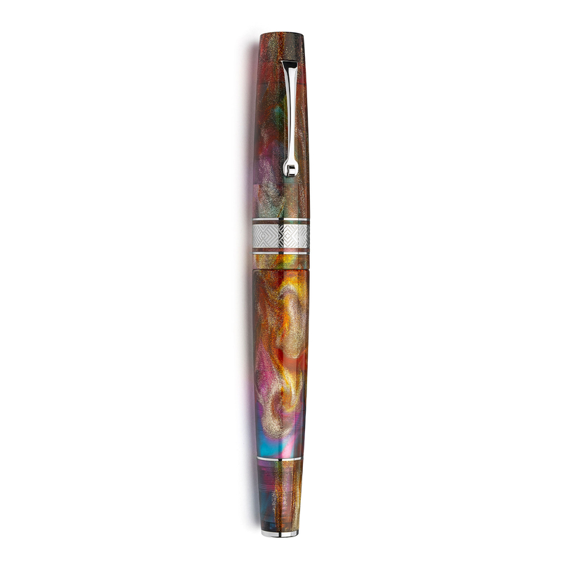 Leonardo Officina Italiana Leonardo Supernova Fountain Pen Primary Manipulation 5 & Rhodium Limited Edition