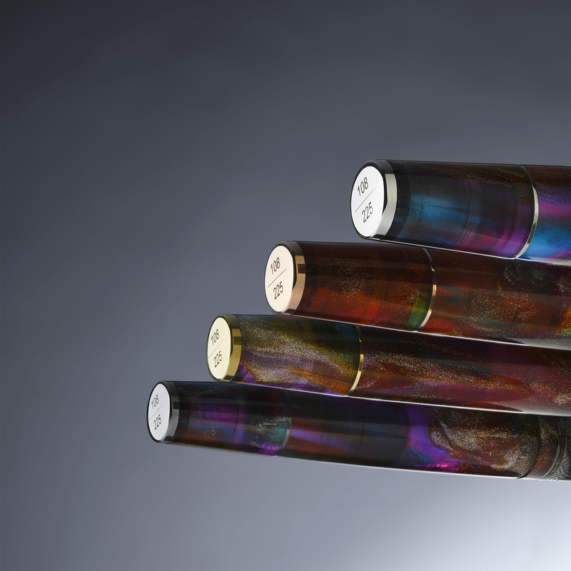 Leonardo Officina Italiana Leonardo Supernova Fountain Pen Primary Manipulation 5 & Rose Gold Nib No. 8 Limited Edition