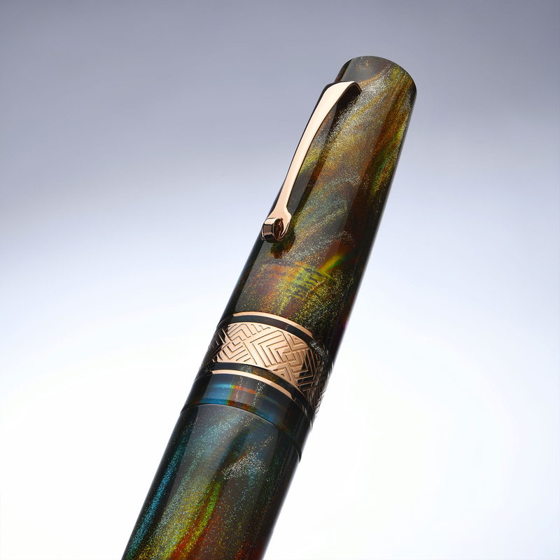 Leonardo Officina Italiana Leonardo Supernova Fountain Pen Primary Manipulation 5 & Rose Gold Nib No. 8 Limited Edition