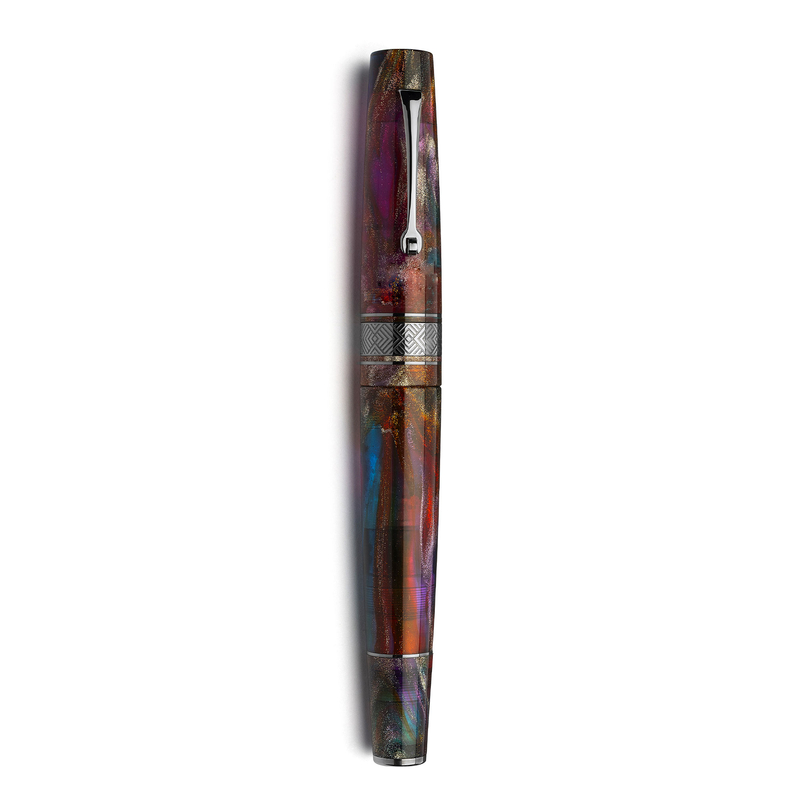 Leonardo Officina Italiana Leonardo Supernova Fountain Pen Primary Manipulation 5 & Ruthenium Nib No. 8 Limited Edition