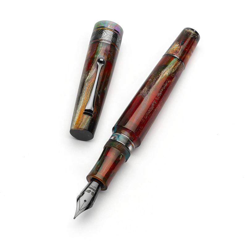Leonardo Officina Italiana Leonardo Supernova Fountain Pen Primary Manipulation 5 & Ruthenium Nib No. 6 Limited Edition